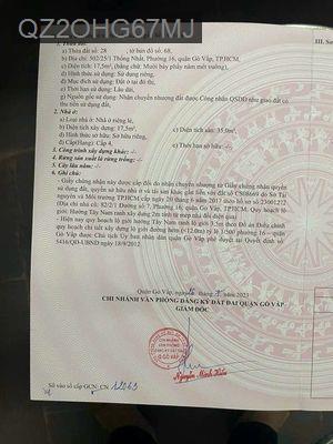 Nhà Thống Nhất p16 Gò Vấp dt 6x4m 1 lầu sổ riêng hh 1% ace dẫn dùm - Phường 7  -  Quận Bình Thạnh 