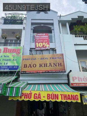 Bán nhà 2 mặt tiền Lý Chính Thắng, Q3, DT: 3,5x14m nở hậu 53m2-4 tầng - Phường Võ Thị Sáu  -  Quận 3 
