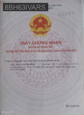 BÁN NHÀ VÀ ĐẤT 61/2 ĐƯỜNG NGUYỄN XIỂN,PHƯỜNG TRƯỜNG THẠNH (QUẬN 9 CŨ) - Phường Trường Thạnh  -  Quận 9 