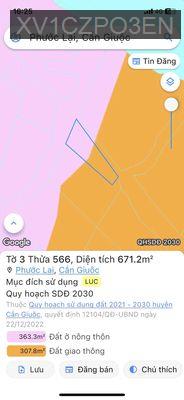 ĐẤT VEN SÔNG 710m quy hoạch thổ cư MẶT ĐƯỜNG ĐI VINHOMES CẦN GIUỘC - Xã Phước Lại  -  Huyện Cần Giuộc 