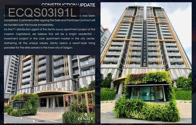 ☎️CHÍNH CHỦ BÁN_CĂN HỘ ZENITY✅ 3PN_2WC_116,87m2🌈NỘI THẤT CAO CẤP🇻🇳 - Phường Cầu Kho  -  Quận 1 