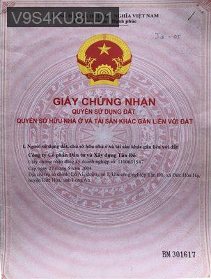Đất nền bán, KDC Tân Đô - Thị trấn Đức Hoà  -  Huyện Đức Hòa 