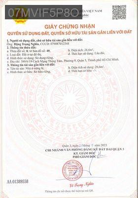 Em cần bán căn nhà chính chủ - Phường 10  -  Quận 3 