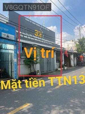 BÁN GẤP NHÀ MẶT TIỀN TTN 13 9X20M ĐÃ TÁCH 2 SỔ NGÂN HÀNG CHO VAY 10TY - Phường Tân Thới Nhất  -  Quận 12 