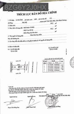 Đất Khu Tái Định Cư Kp1 Phú Mỹ, Thủ Dầu Một, Bình Dương đường ĐX-002 - Phường Phú Mỹ  -  Thành phố Thủ Dầu Một 