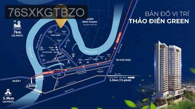 Căn 2PN 2WC View Sông - Thảo Điền Green - Giá 14.5 Tỷ, sổ hồng - Phường Thảo Điền  -  Quận 2 
