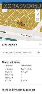 mặt tiền Trường Sa , ngay ngã 3 xe hơi  - Phường 17  -  Quận Phú Nhuận 