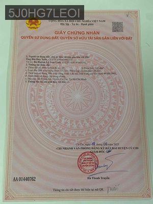Đất chính chủ, 1/đường 460, hỗ trợ vay ngân hàng. - Xã Trung An  -  Huyện Củ Chi 