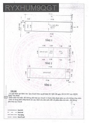 Cần bán nhà hẻm 1 xẹt Khuông Việt - Phường Phú Trung  -  Quận Tân Phú 