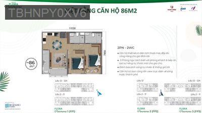 Bán căn Mizuki Park, block Pano 85m2 2PN/2WC view sông-sổ sẵn-4,09 tỷ - Xã Bình Hưng  -  Huyện Bình Chánh 