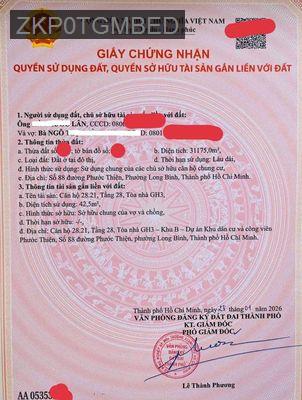 Chủ bán 1PN+ GH3 Vinhomes Grand Park, full NT, sổ hồng, nhà trống - Phường Long Bình  -  Quận 9 