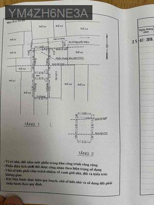 Bán nhà - Phường 3  -  Quận Gò Vấp  - 49m² - 7tỷ