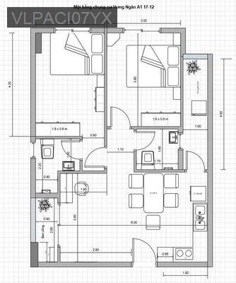 Bán chung cư - Phường Tân Chánh Hiệp  -  Quận 12  - 63m² - 2.45tỷ