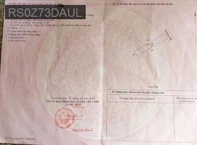 Muốn bán - Xã Tân Lập  -  Huyện Bắc Tân Uyên 