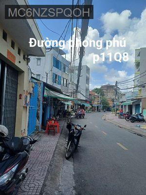nhà bán mặt tiền đường phong phú - Phường 11  -  Quận 8 
