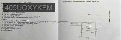 Chung cư Charm City, 3PN, 2WC, 80m2, giá 2,85 - Phường Dĩ An  -  Thị xã Dĩ An 