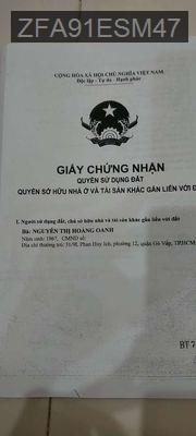 Nhà bán chính chủ - Phường 12  -  Quận Gò Vấp 