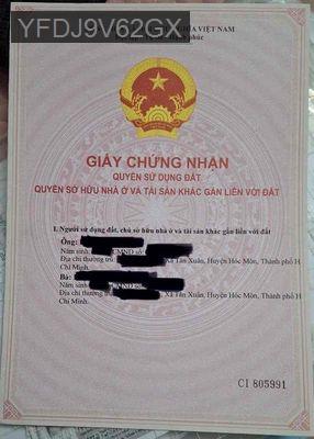 Nhà ở - Xã Tân Xuân  -  Huyện Hóc Môn 