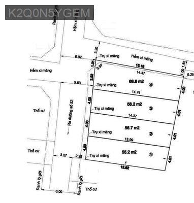 4 LÔ ĐẤT MẶT TIỀN ĐƯỜNG - KHU VIP HIỆP BÌNH CHÁNH - THỦ ĐỨC - Phường Hiệp Bình Chánh  -  Quận Thủ Đức 