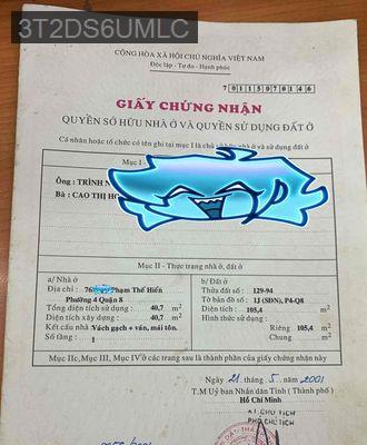 nhà hẻm trung tâm phường Chánh Hưng, kế bên chợ Phạm Thế Hiển - Phường 4  -  Quận 8 
