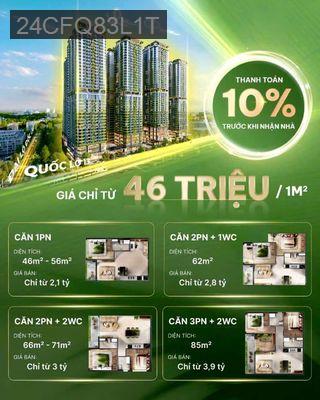 Bán chung cư - Phường Bình Hòa  -  Thị xã Thuận An  - 66m² - 2.5tỷ