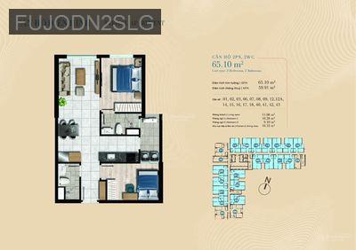Sang nhượng giá gốc The Gió 2PN, Đông Nam tầng trung không chắn view - Phường Bình An  -  Thị xã Dĩ An 