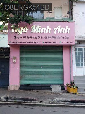 Nhà mặt tiền 41 m2 đường Huỳnh Tấn Phát + 2 phòng ngủ. - Phường Tân Thuận Tây  -  Quận 7 