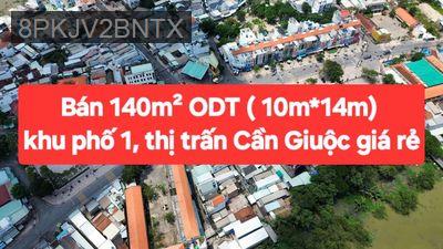 Kẹt tiền bán 140m² QL50 TT.Cần Giuộc. 10m*14m giá 1,9 tỷ TL chính chủ - Thị trấn Cần Giuộc  -  Huyện Cần Giuộc 
