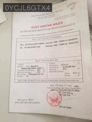 Bán nhà mặt tiền KDC Savimex gần chợ Hiệp Thành Q12 - Phường Phú Thuận  -  Quận 7 