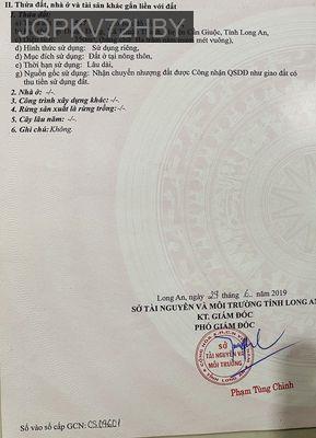 CẦN BÁN GẤP ĐẤT THỔ CƯ+DÃY TRỌ 16p - Xã Thuận Thành  -  Huyện Cần Giuộc 