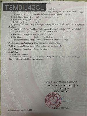 Nhà Q5 4PN – 3 tầng – vào ở ngay – chỉ 7,2 tỷ - Phường 11  -  Quận 5 