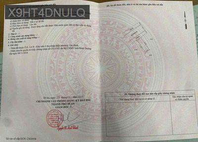 Chính chủ bán đất trục chính kdc Lê Phong - Phường Tân Bình  -  Thị xã Dĩ An 