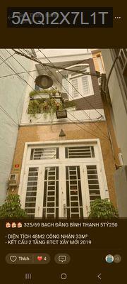 CHÍNH CHỦ - BẠCH ĐẰNG PHƯỜNG 15 - 48m2 A4 NỞ HẬU NHẸ + SÂN RỘNG - Phường 15  -  Quận Bình Thạnh 