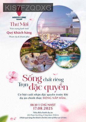 Căn Hộ Happy One Sora Thủ Đức 2PN 2WC 69m2, giá F0 từ CĐT - Phường Linh Xuân  -  Quận Thủ Đức 