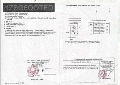 Cần bán đất quận 9 - Phường Long Trường  -  Quận 9 