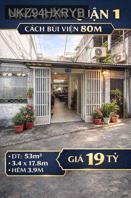 Nhà trung tâm quận 1, HXH, sát Bùi Viện - Phường Nguyễn Cư Trinh  -  Quận 1 