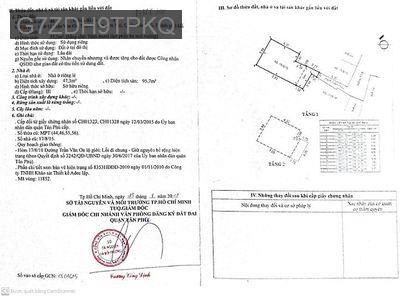 Bán nhà - Phường Tân Sơn Nhì  -  Quận Tân Phú  - 58m² - 4.8tỷ