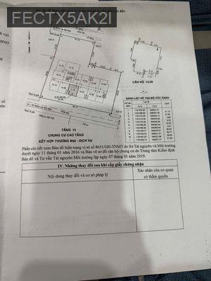 Bán chung cư - Phường Hòa Thạnh  -  Quận Tân Phú  - 72m² - 3.7tỷ