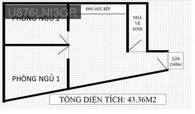 Cần bán CC Lầu 2 SHR 43,36M2-2PN 19 Gò Công P13 Q5(P.Chợ Lớn)-1tỷ450tr - Phường 13  -  Quận 5 