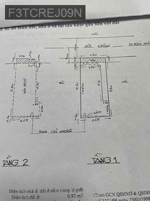 Bán nhà - Phường 16  -  Quận Gò Vấp  - 50m² - 5.5tỷ