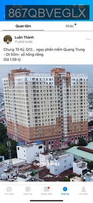 ❌⭕️CHUNG CƯ TÔ KÝ- 50m- SHR- giá cực tốt - Phường Tân Chánh Hiệp  -  Quận 12 