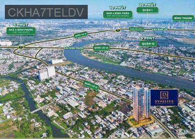 chỉ từ 1,9 tỷ sở hữu căn hộ mt Ql13 , 4 mặt view sông cực thoáng - Phường Vĩnh Phú  -  Thị xã Thuận An 