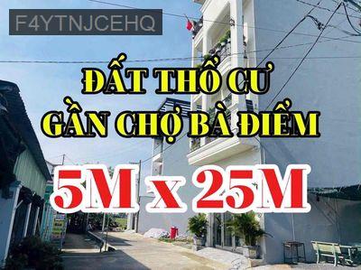 Đất Thổ Cư Khu Dân cư Cao cấp - Xã Bà Điểm  -  Huyện Hóc Môn 