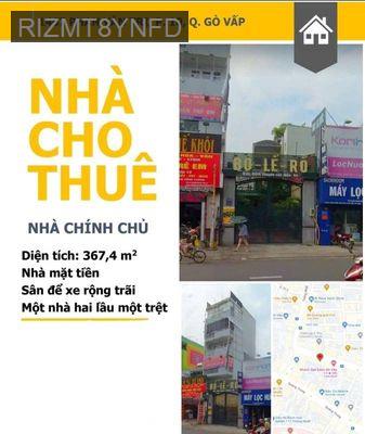 Cho thuê nhà mặt tiền - Phường 10  -  Quận Gò Vấp  - 367m² - 85triệu Cho thuê nhà mặt tiền - Phường 10  -  Quận Gò Vấp  - 367m² - 85triệu