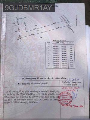 Đất Củ Chi - Bán gấp - Xã Tân Phú Trung  -  Huyện Củ Chi 