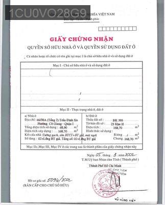 Chính chủ bán nhà chung cư hẻm Trần Đình Xu Q1 - Phường Cô Giang  -  Quận 1 