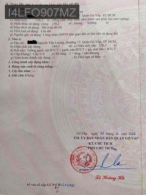 Kèo thơm-vị trí đắc địa, hẻm xe khách một sẹc, nhà - sân-6 phòng trọ - Phường 17  -  Quận Gò Vấp 