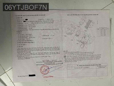 Bán nhà - Phường 6  -  Quận Tân Bình  - 57m² - 7tỷ