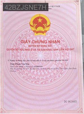 Bán nhà - Thị trấn Dầu Tiếng  -  Huyện Dầu Tiếng  - 1336m² - 2.8tỷ