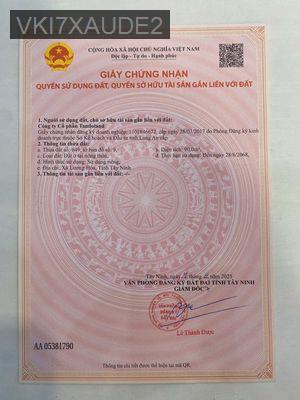 ĐẤT NỀN đã có sẵn SỔ ĐỎ – GIÁ TỐT CHỈ TỪ 25tr/m2 - Xã Lương Hòa  -  Huyện Bến Lức 